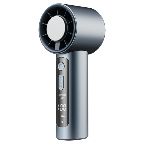Portable Handheld Turbo Fan with Ice Cooling, 4500mAh Rechargeable Personal Fan, 100-Speed Wind,LED Display