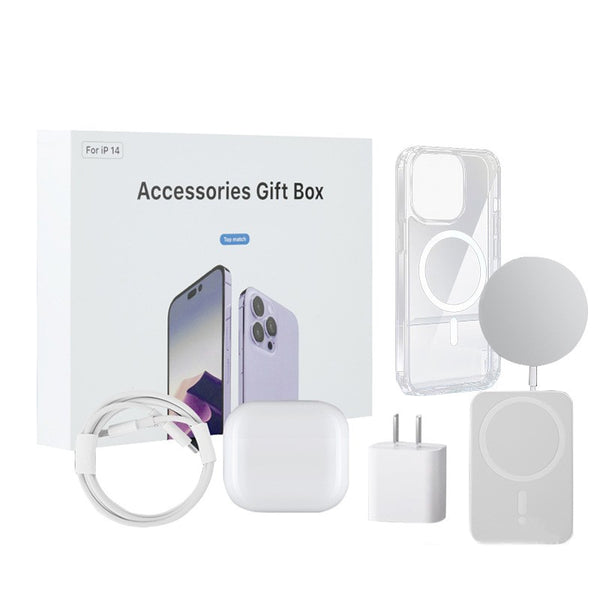 Caja de regalo de accesorios 6 en 1 para iPhone 12-16