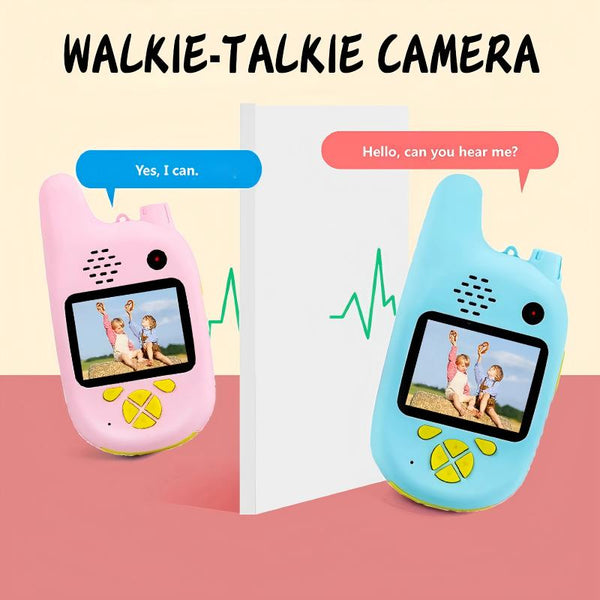 Kids Video Walkie Talkie Camera set,Fun & Safe Communication Toy for Children