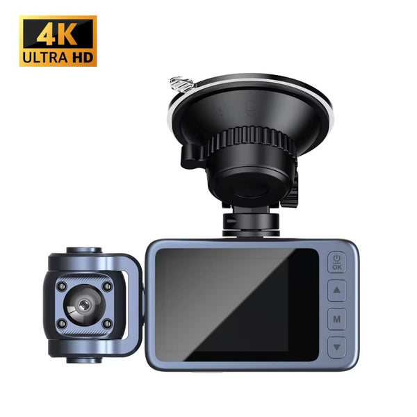 Triple Lens 4K Car Vehicle Dashboard Camera 2inch G-sensor Parking WIFI Car Black Box