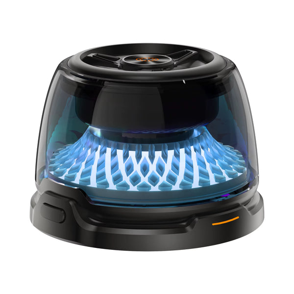 Cargador inalámbrico de 15 W, luz nocturna RGB, altavoz de música Bluetooth portátil 