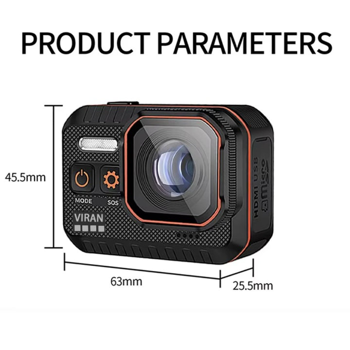 Ultra Clear 4K Motion Camera With Remote Control Waterproof Action Cam ...