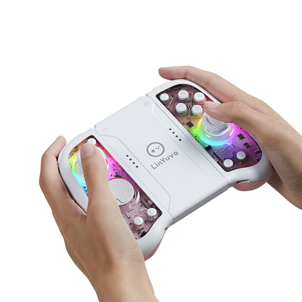 Hall Effect Split Controller - 0 Drift, Mechanical Buttons, Dual Vibration for Switch/PC (KS51)