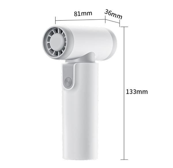 Compact turbo fan violent wind usb rechargeable jobsite cooling lightweight
